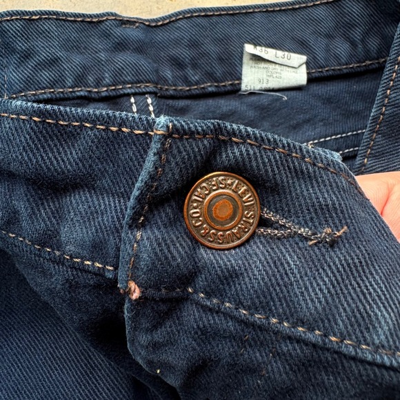 Vintage Levis 550 Relaxed Fit Tapered Leg Jeans Blue Made in USA 36x30 0894 - Picture 4 of 6